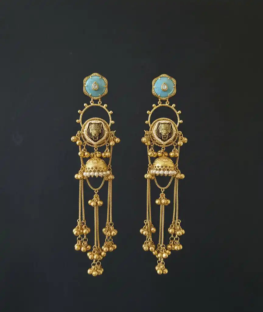 Aqua Aaravi Kashmiri Danglers Earrings