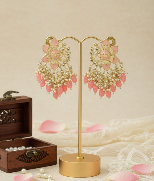 Pink Taruni Earrings