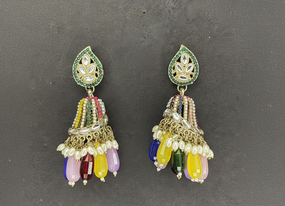 Multicolor Shanaya Jhumkas