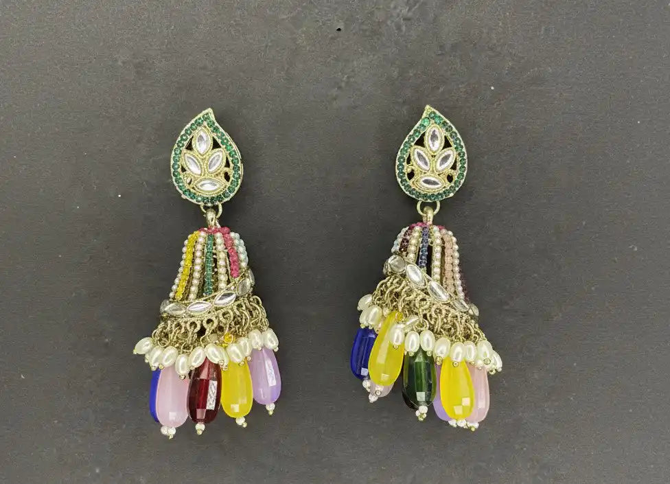 Multicolor Shanaya Jhumkas