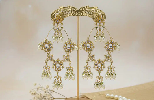 Ivory Gold Miraya Danglers
