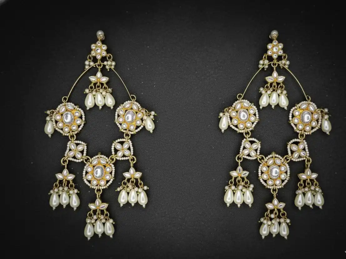 Ivory Gold Miraya Danglers