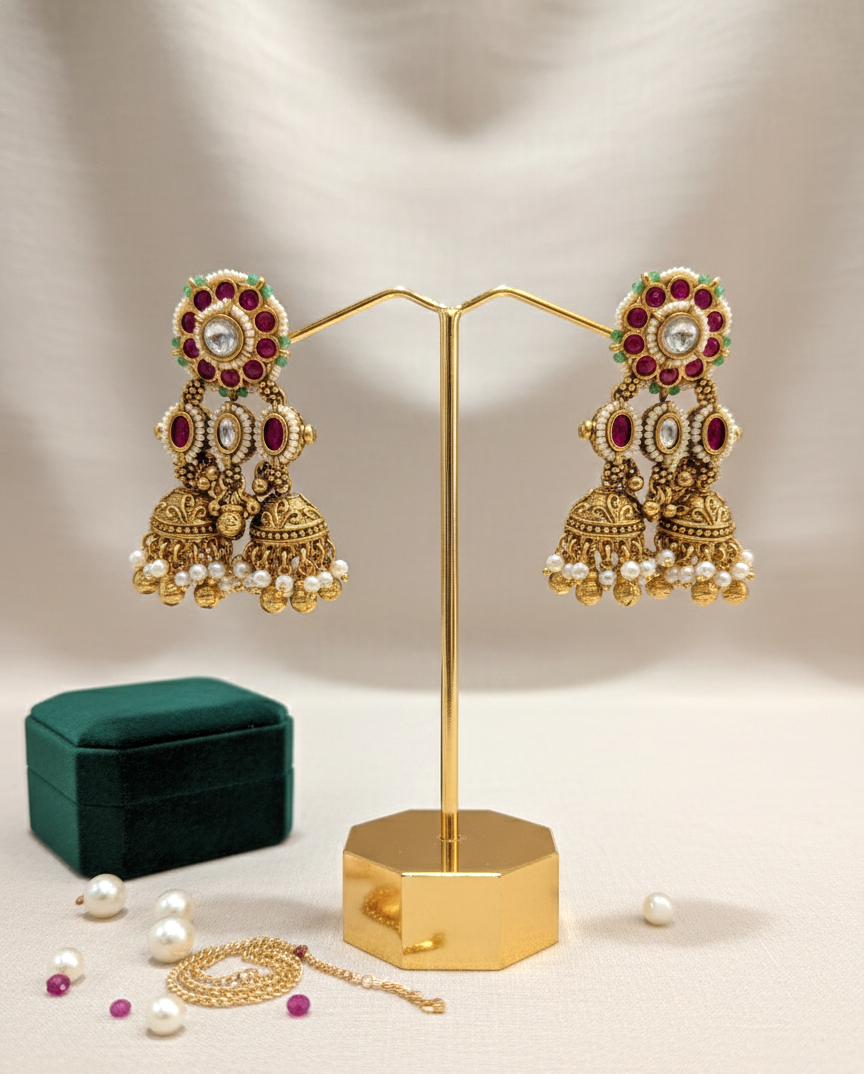 Multicolor Bhavika Jhumka