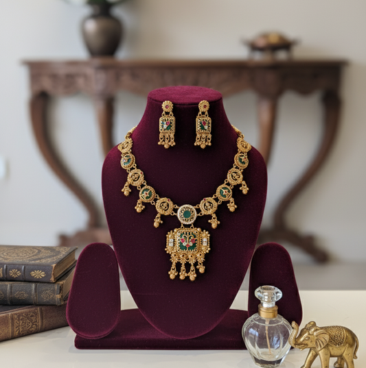 Multicolor Kusum Heritage Necklace Set