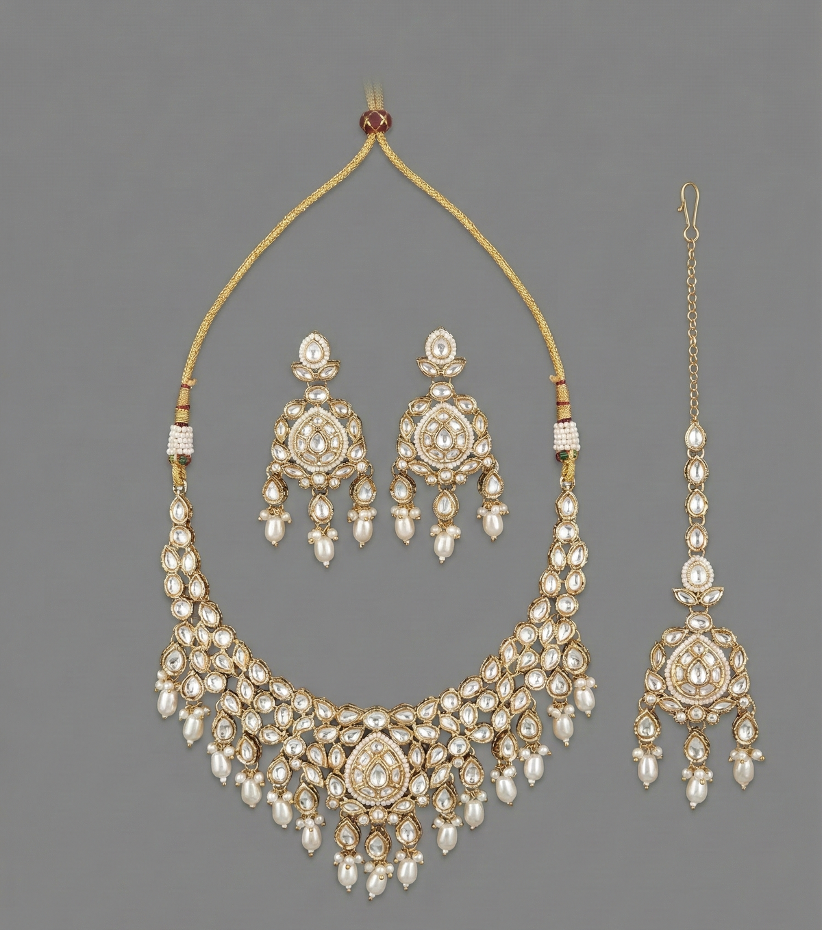 Ivory Darika Kundan Necklace Set