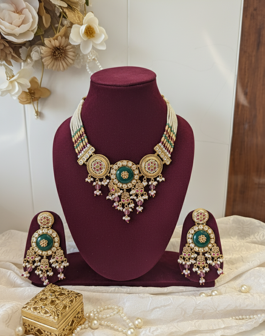 Emerald Devanshi Rajwadi Heritage Set