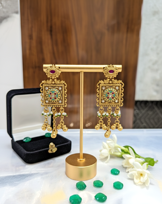Multicolor Manju Heritage Earrings