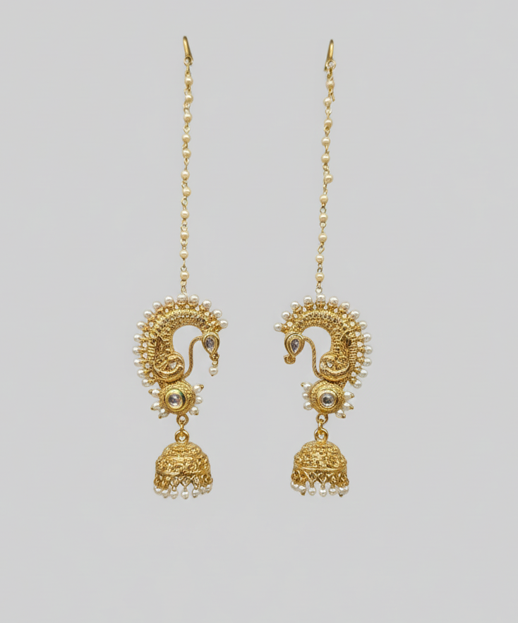 Ivory Raiya Earcuff Jhumka