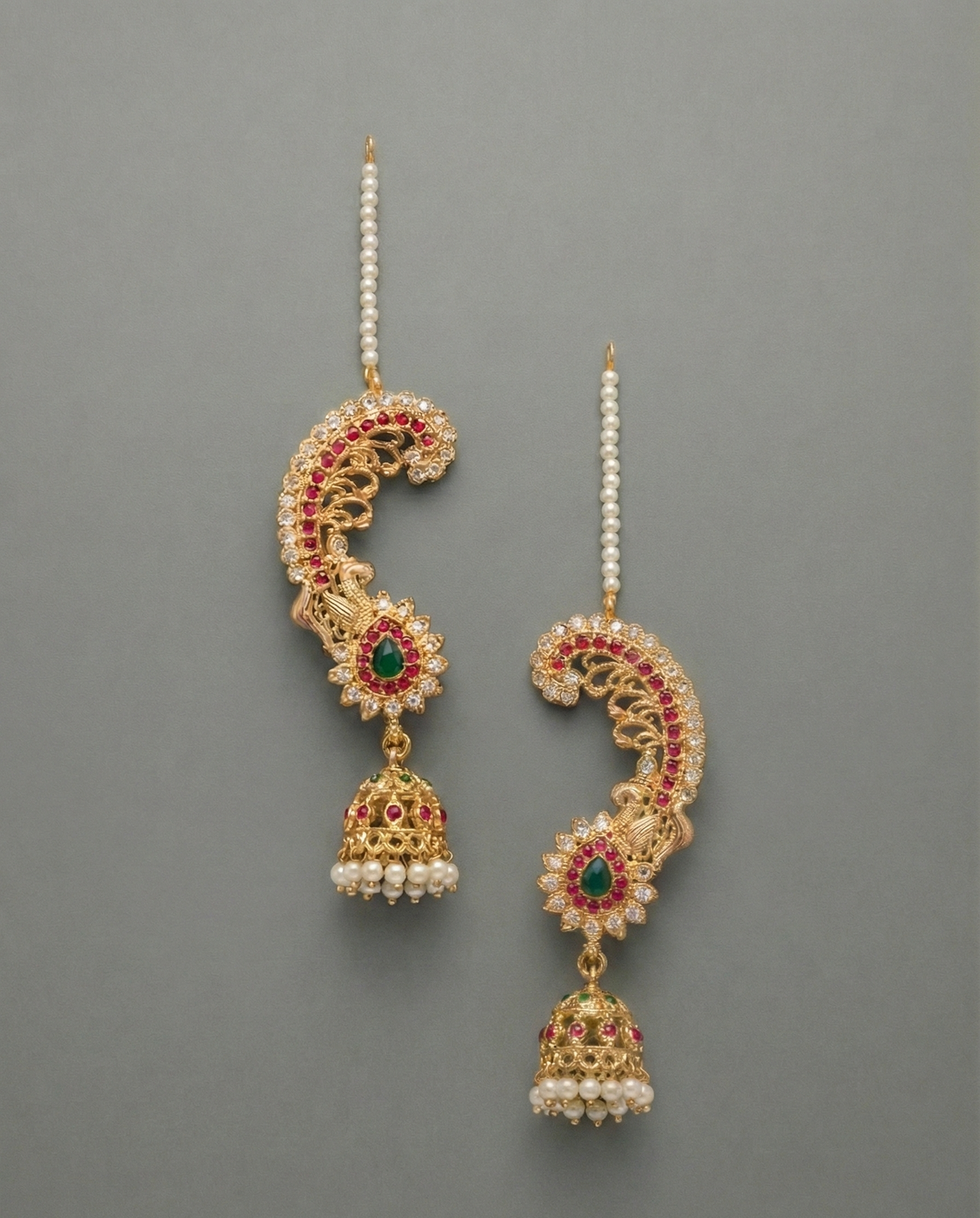 Multicolor Sreesha Earcuff Jhumka