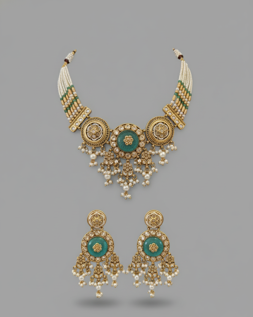 Mint Green Devanshi Rajwadi Heritage Set