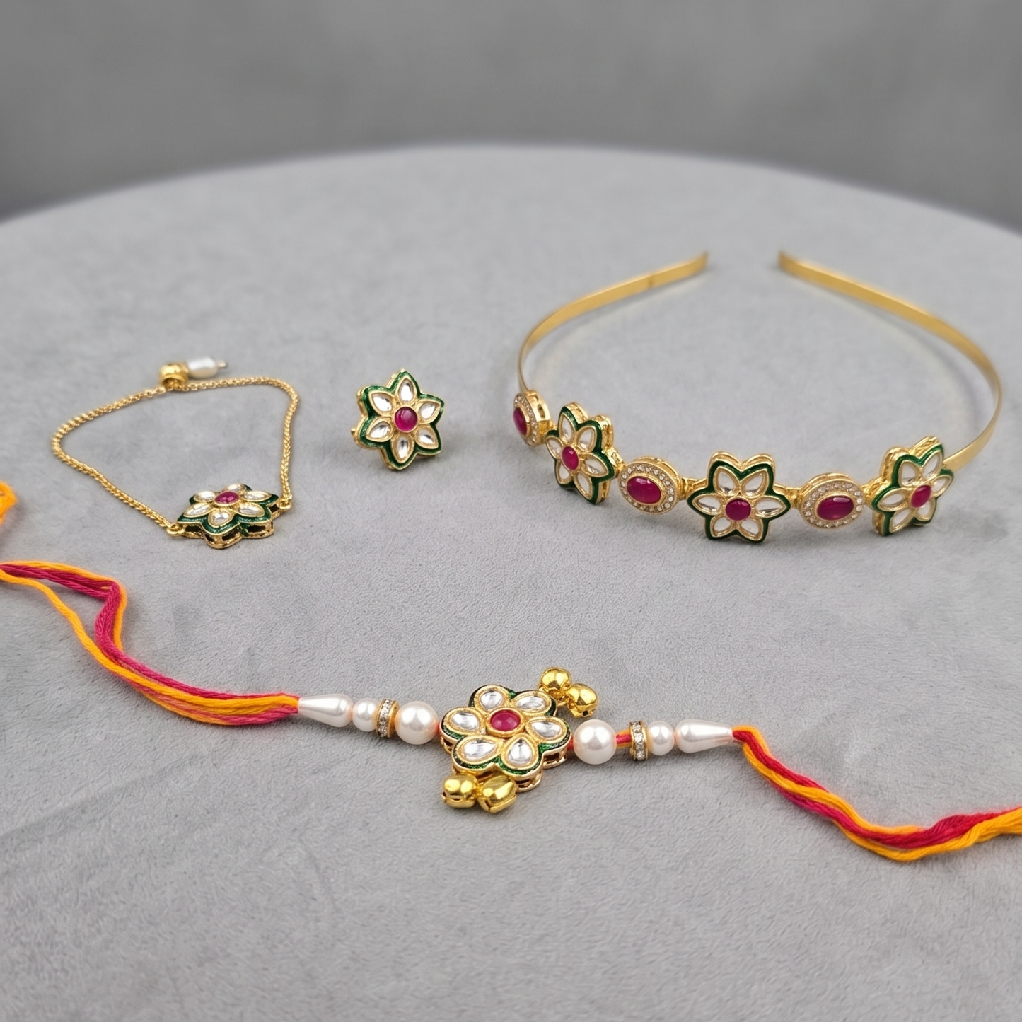 Multicolor Yuvika Rakhi Combo