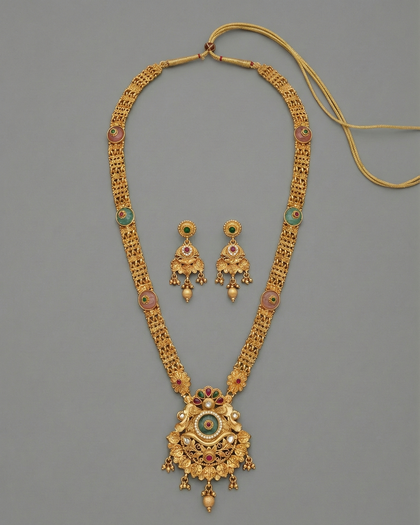 Multicolor Rishita Rajwadi Necklace Set