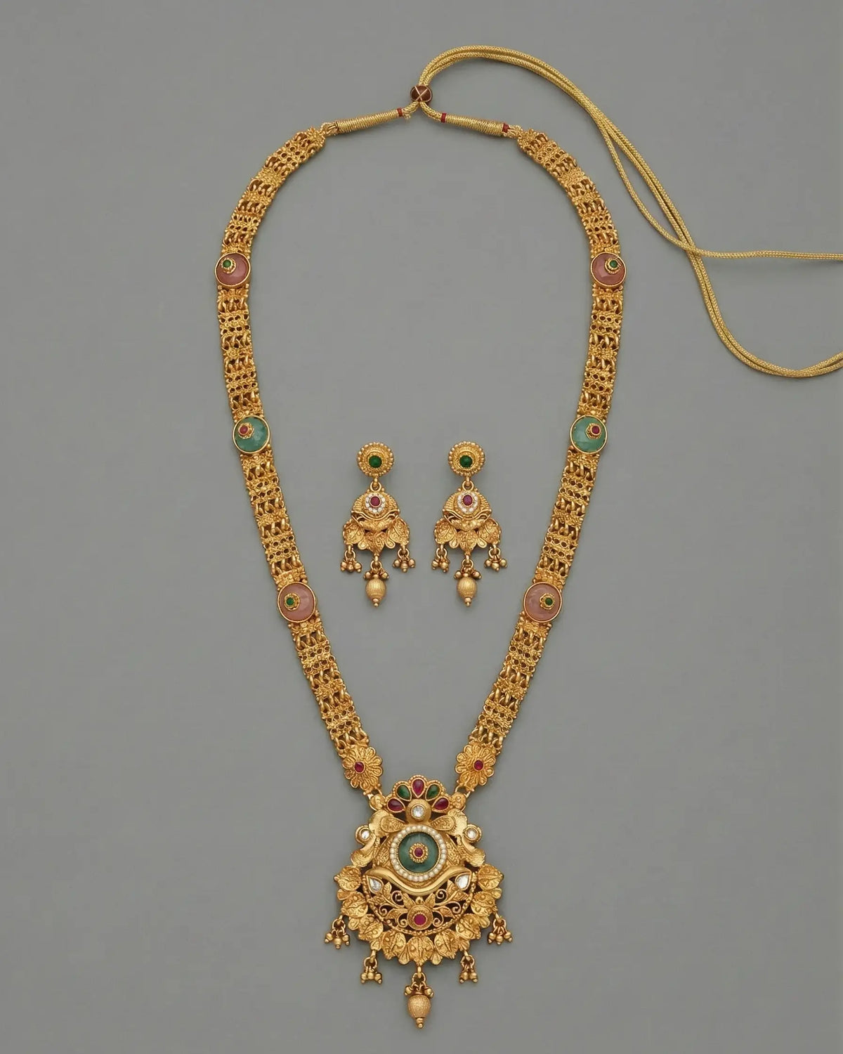 Multicolor Rishita Rajwadi Necklace Set