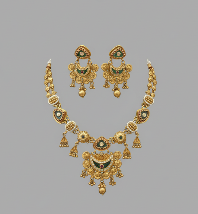 Multicolor Pingala Antique Set