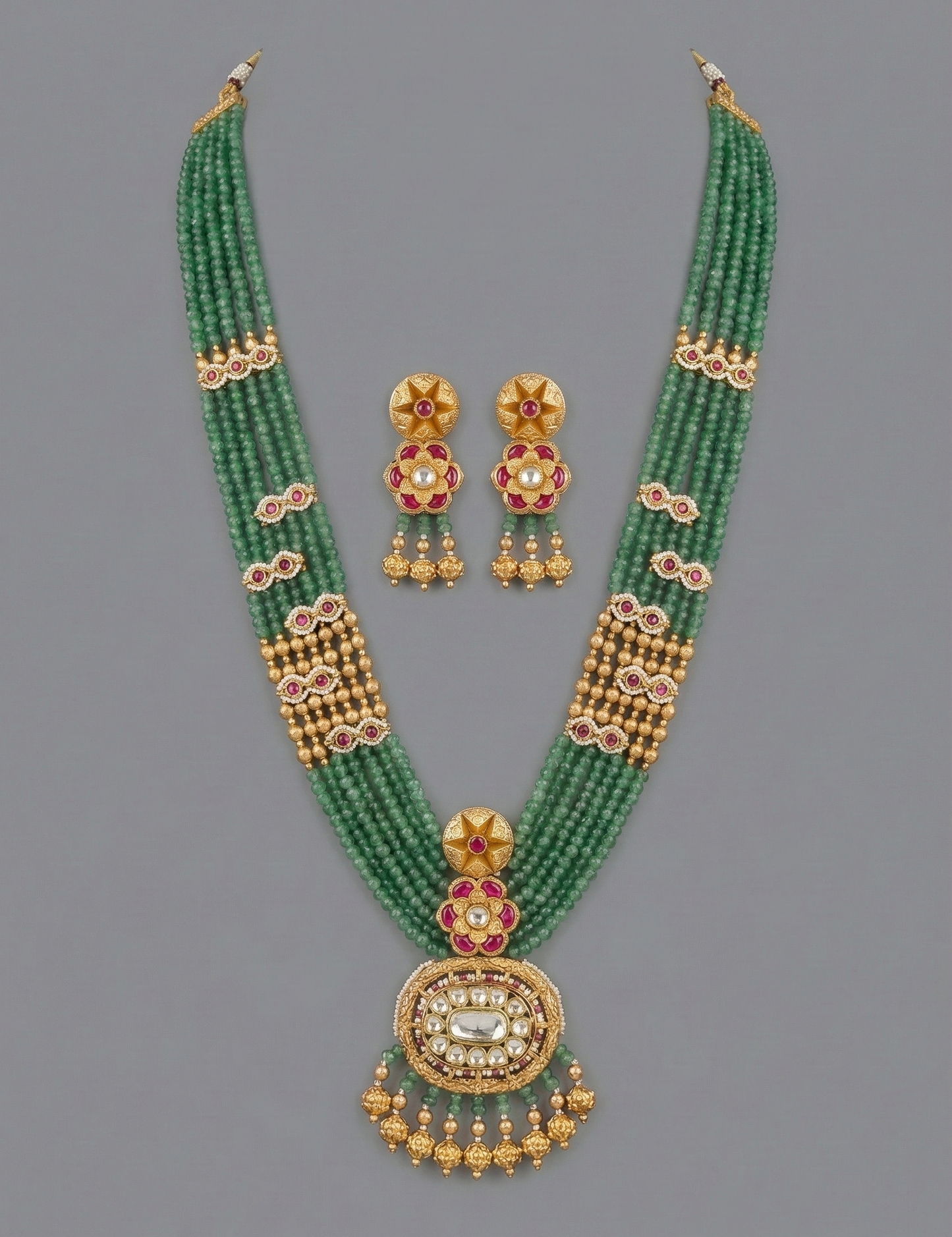 Emerald Charmia Rajwadi Antique Set