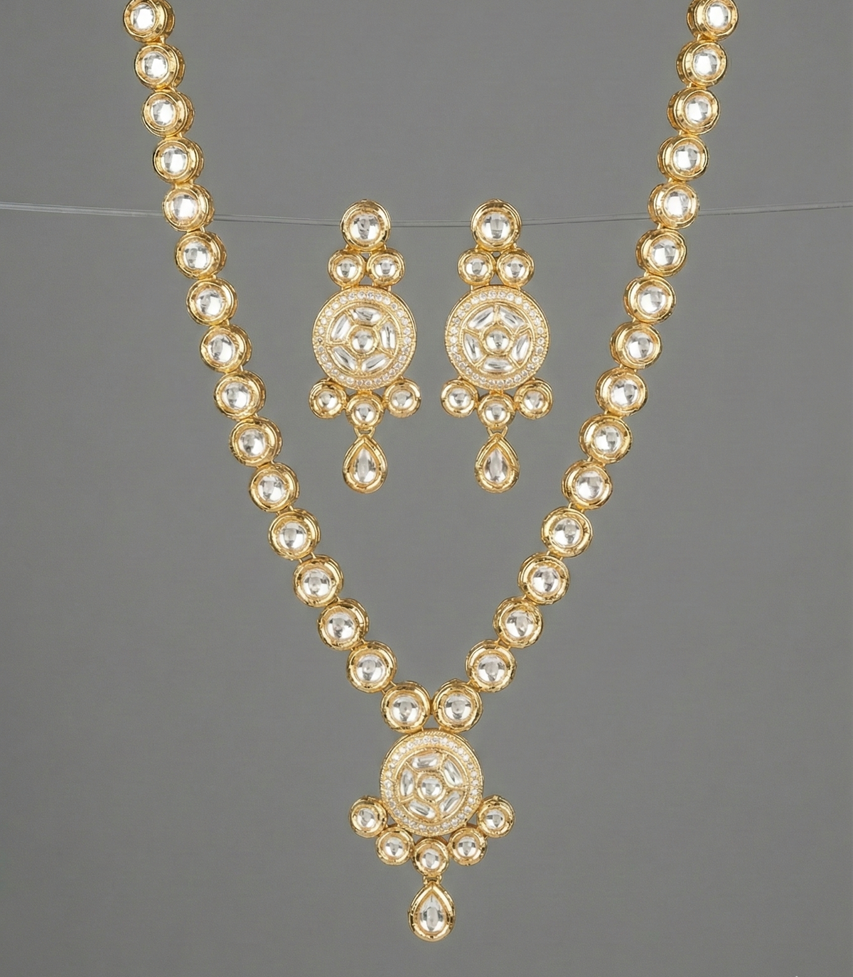Ivory Vedika Kundan Necklace Set