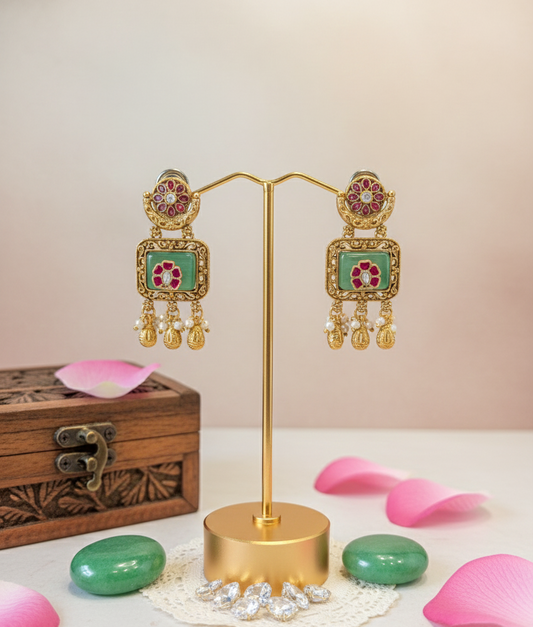 Multicolor Jhanvi Heritage Earrings