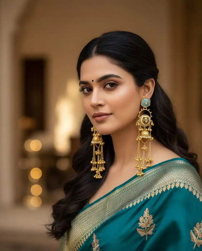 Aqua Aaravi Kashmiri Danglers Earrings