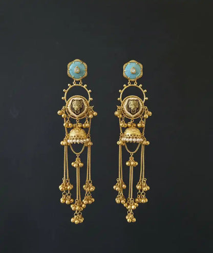 Aqua Aaravi Kashmiri Danglers Earrings