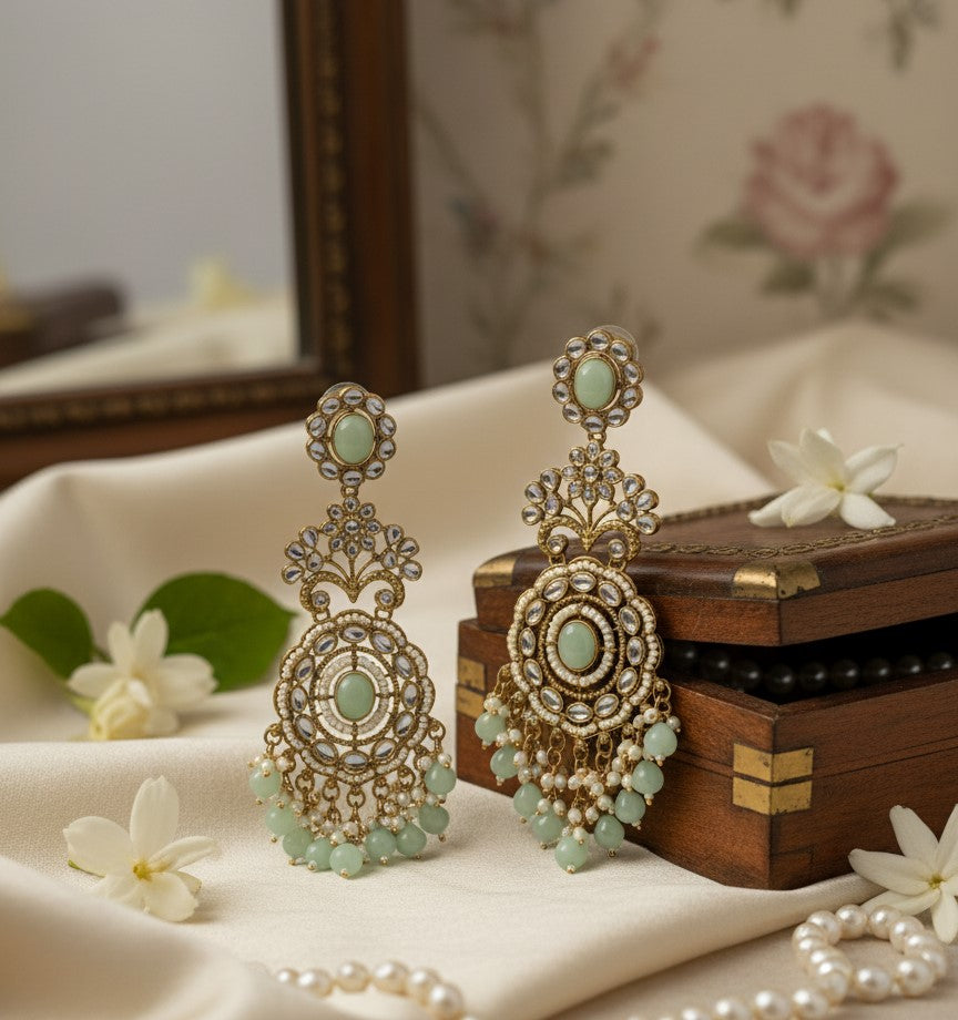 Green Riyanna Chandbalis