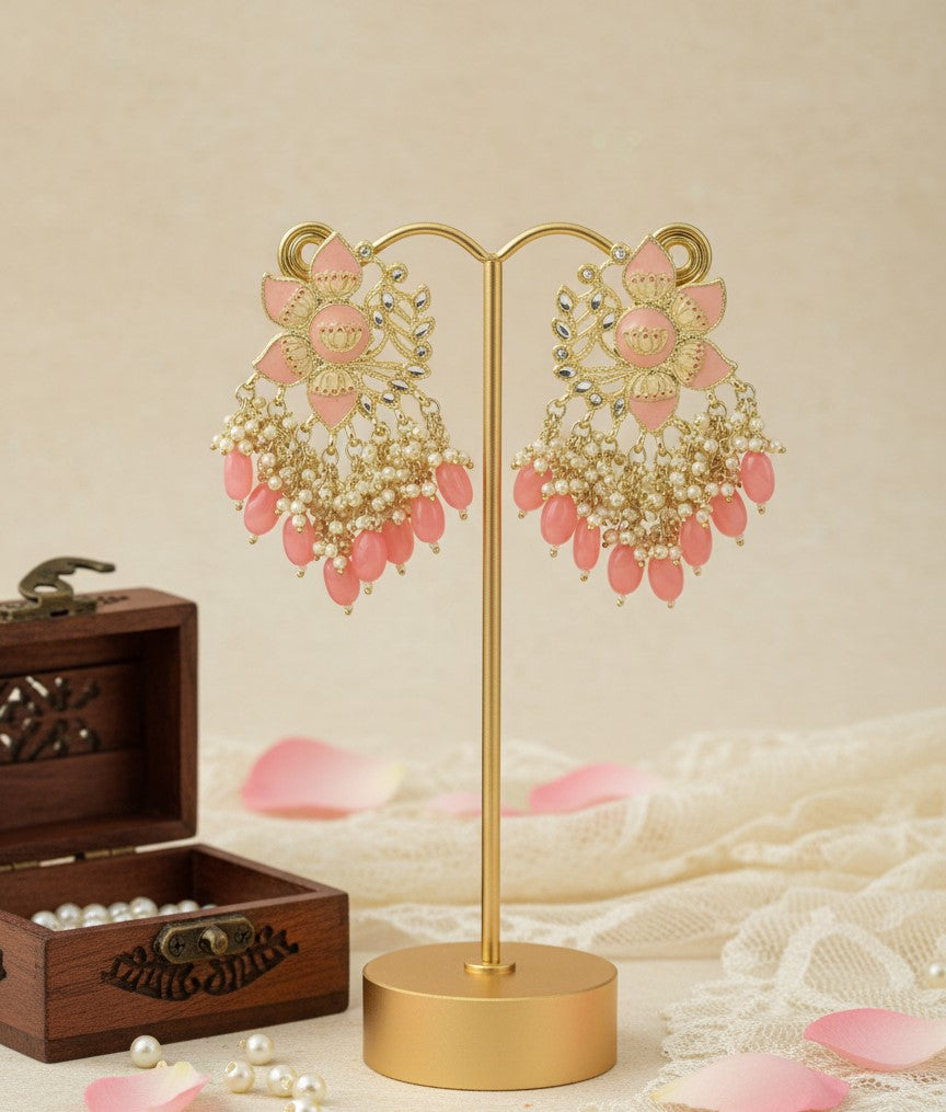 Pink Taruni Earrings