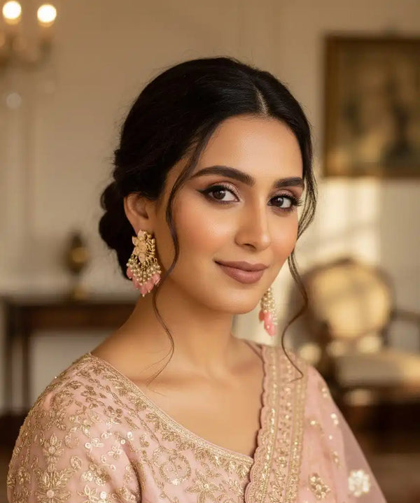 Pink Taruni Earrings