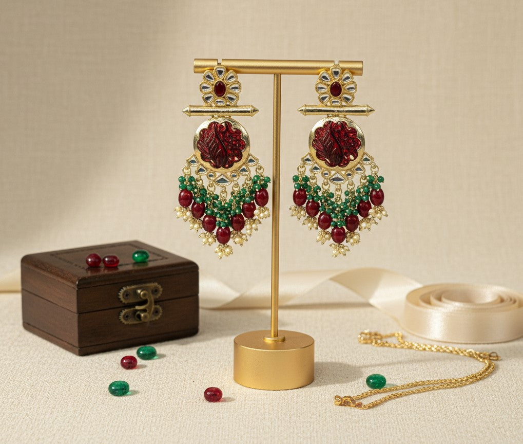 Maroon Reetika Chandbalis