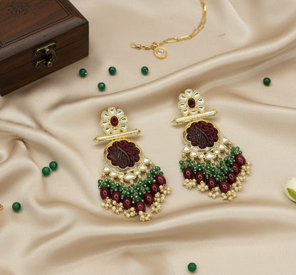Maroon Reetika Chandbalis