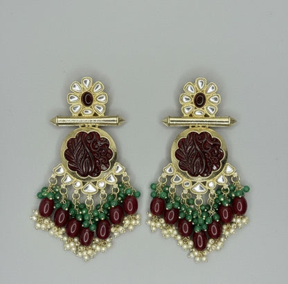 Maroon Reetika Chandbalis