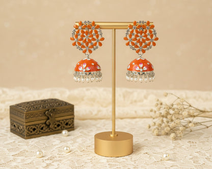 Orange Riona Jhumkas