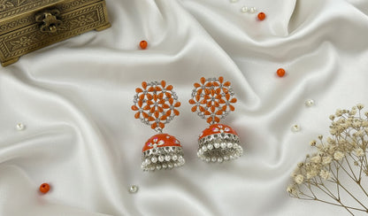 Orange Riona Jhumkas