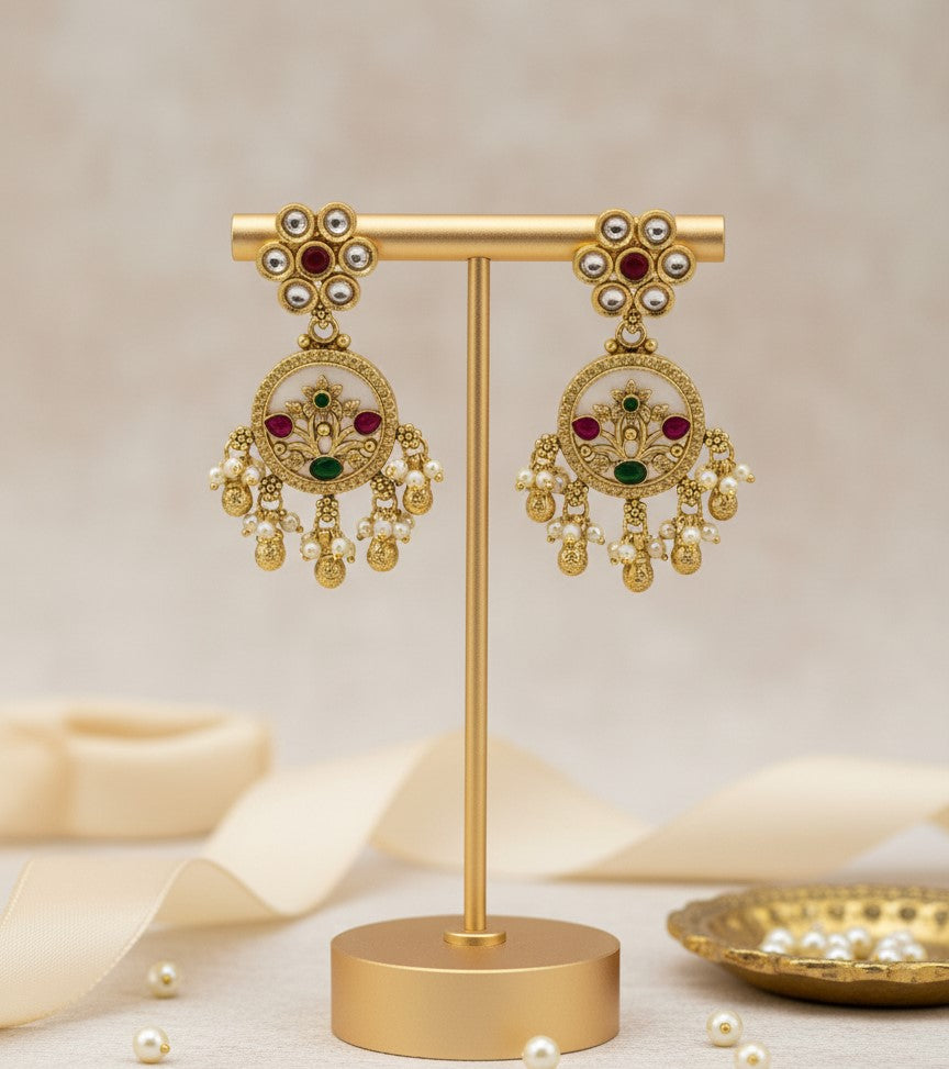 Golden Ivory Diara Earrings