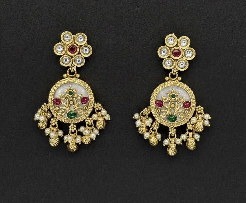 Golden Ivory Diara Earrings