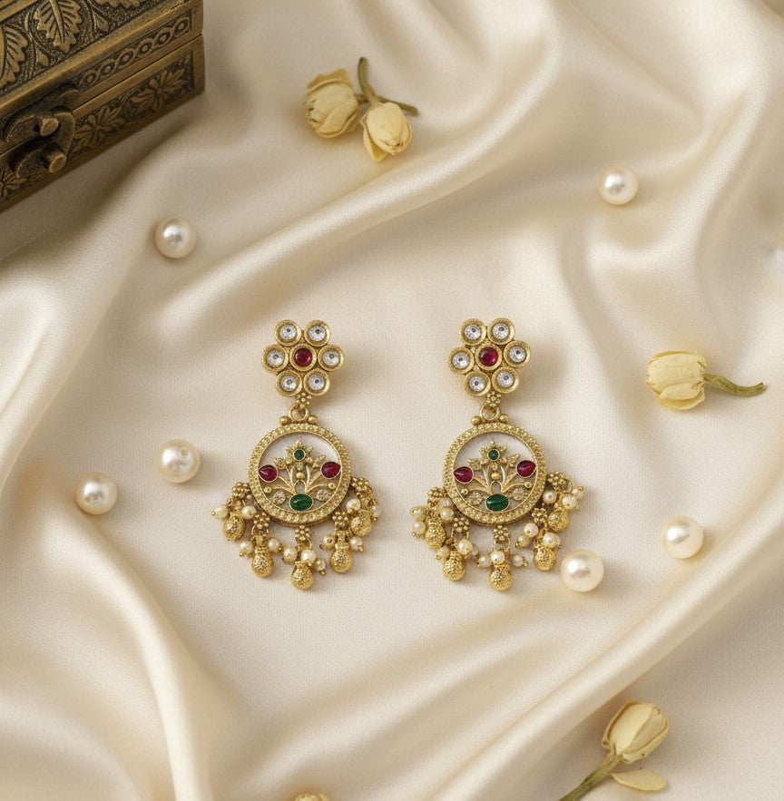 Golden Ivory Diara Earrings