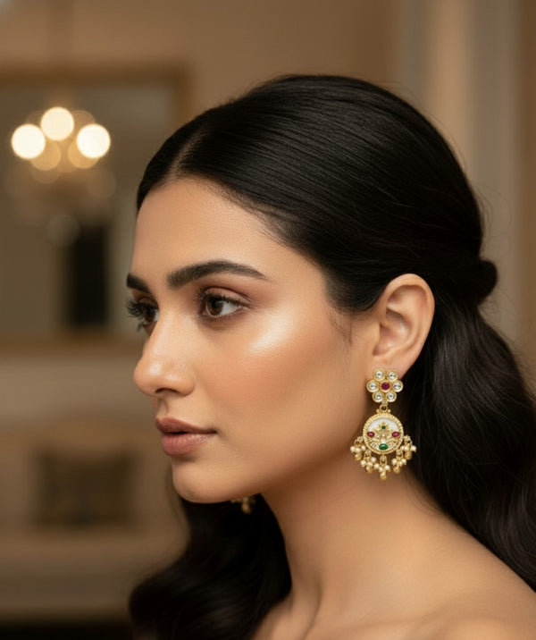 Golden Ivory Diara Earrings