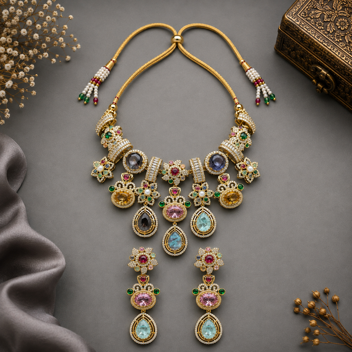 Multicolor Krishika Sabyasachi Set
