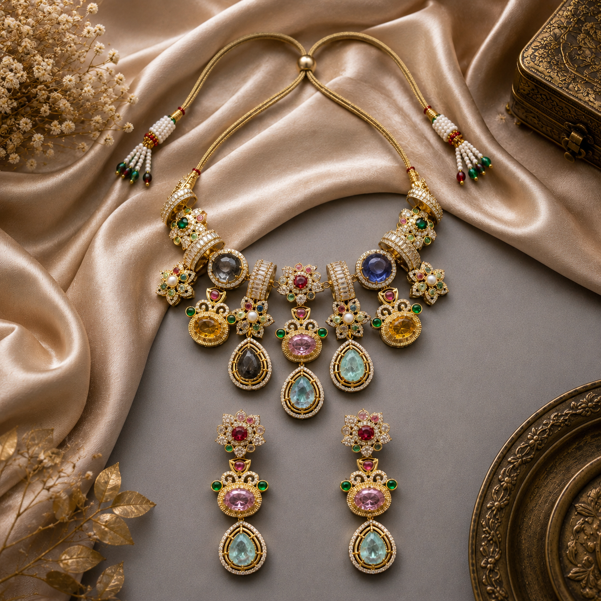 Multicolor Krishika Sabyasachi Set