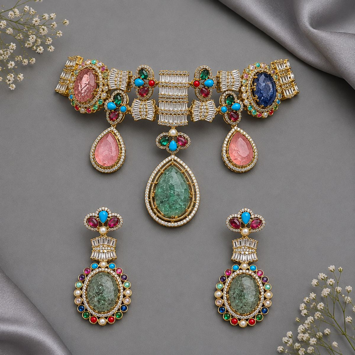 Multicolor Mukti Sabyasachi Set