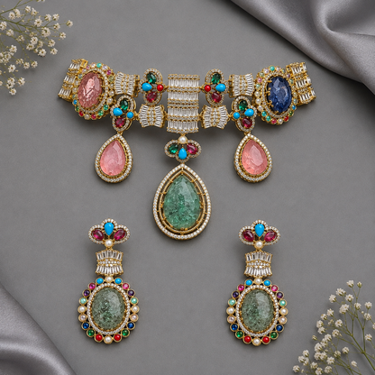 Multicolor Mukti Sabyasachi Set