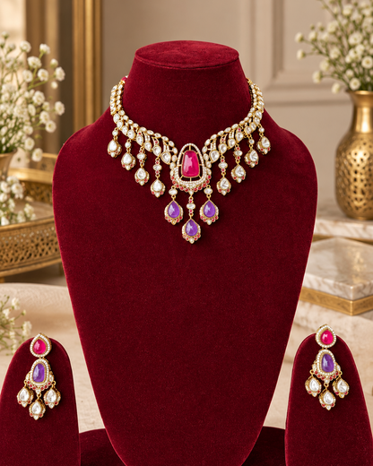 Multicolor Divya Moissanite Set