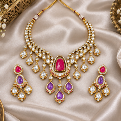 Multicolor Divya Moissanite Set