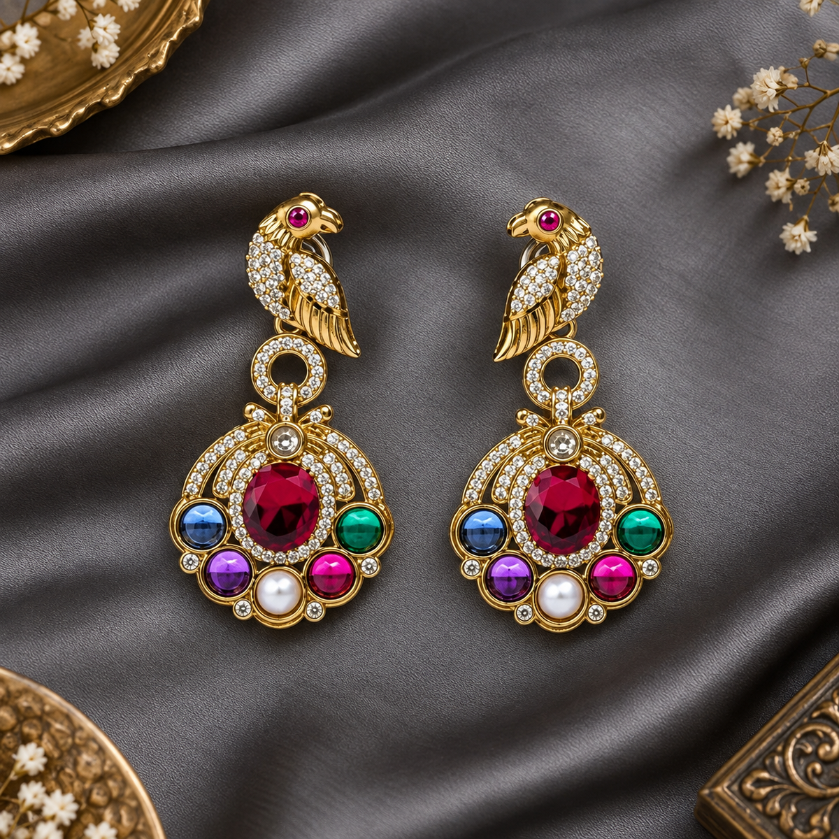 Multicolor Latika Danglers