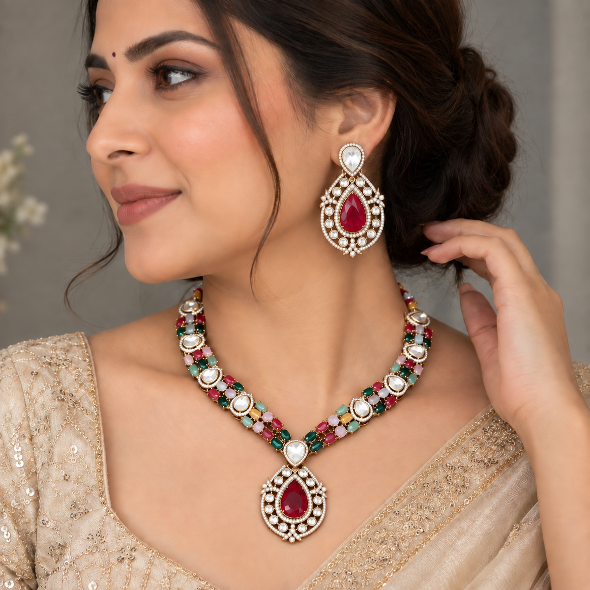 Multicolor Ramya Victorian Set