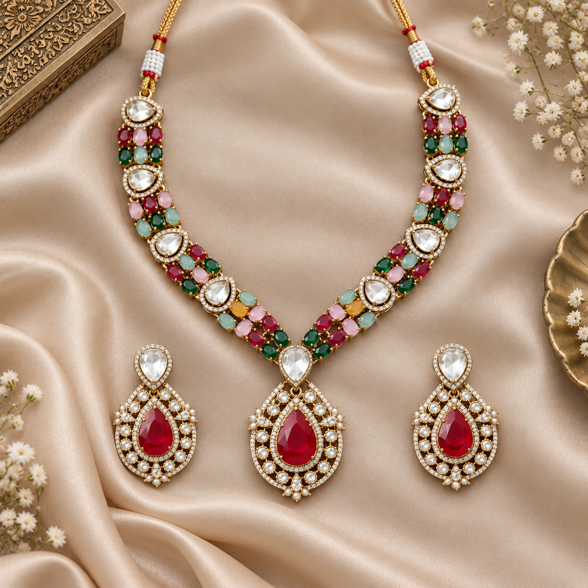 Multicolor Ramya Victorian Set