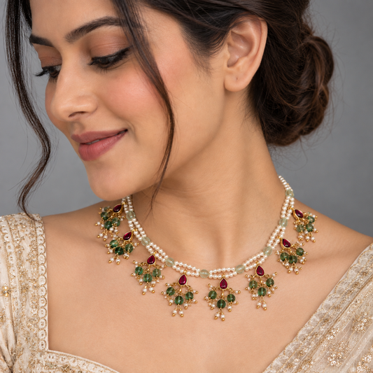 Multicolor Bhavya Heritage Necklace