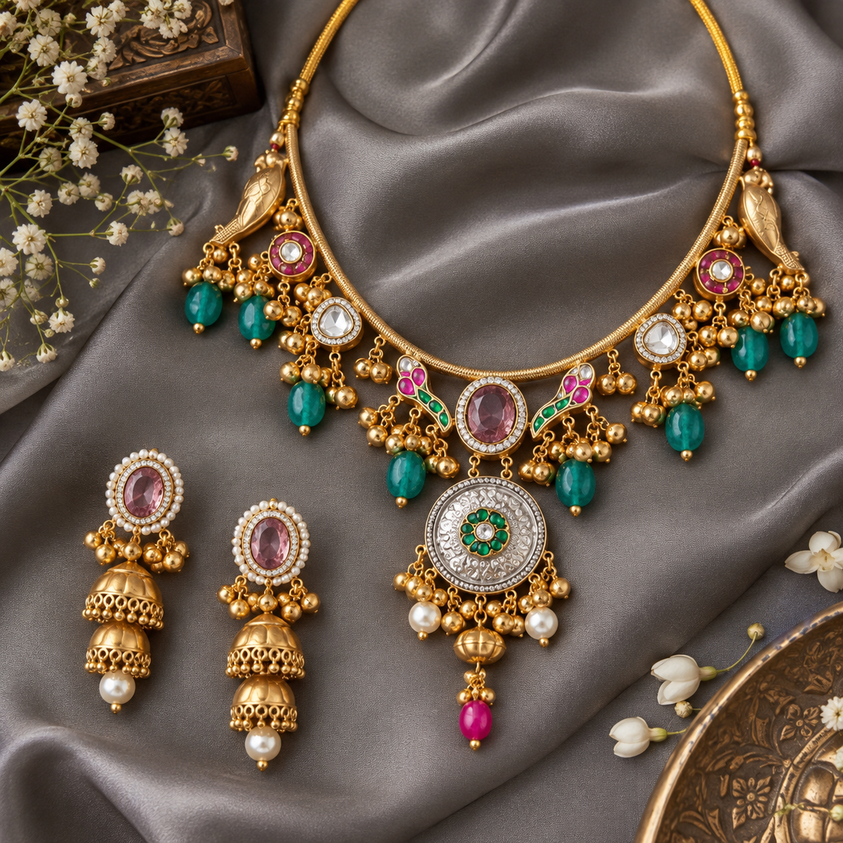 Golden Mihika Rajwadi Set