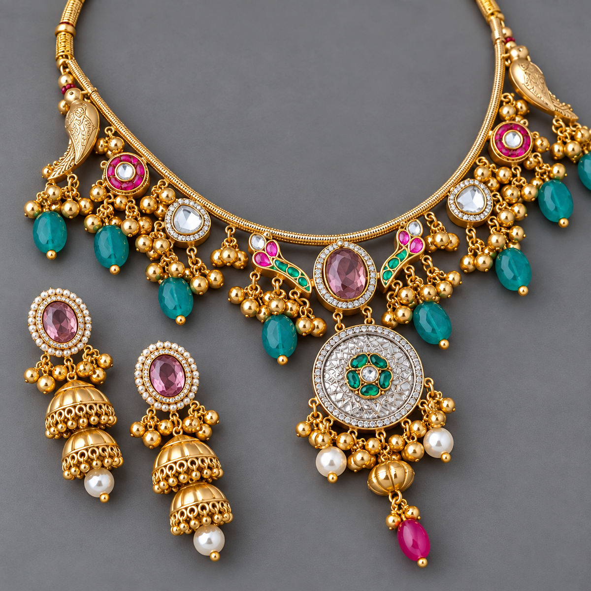 Golden Mihika Rajwadi Set