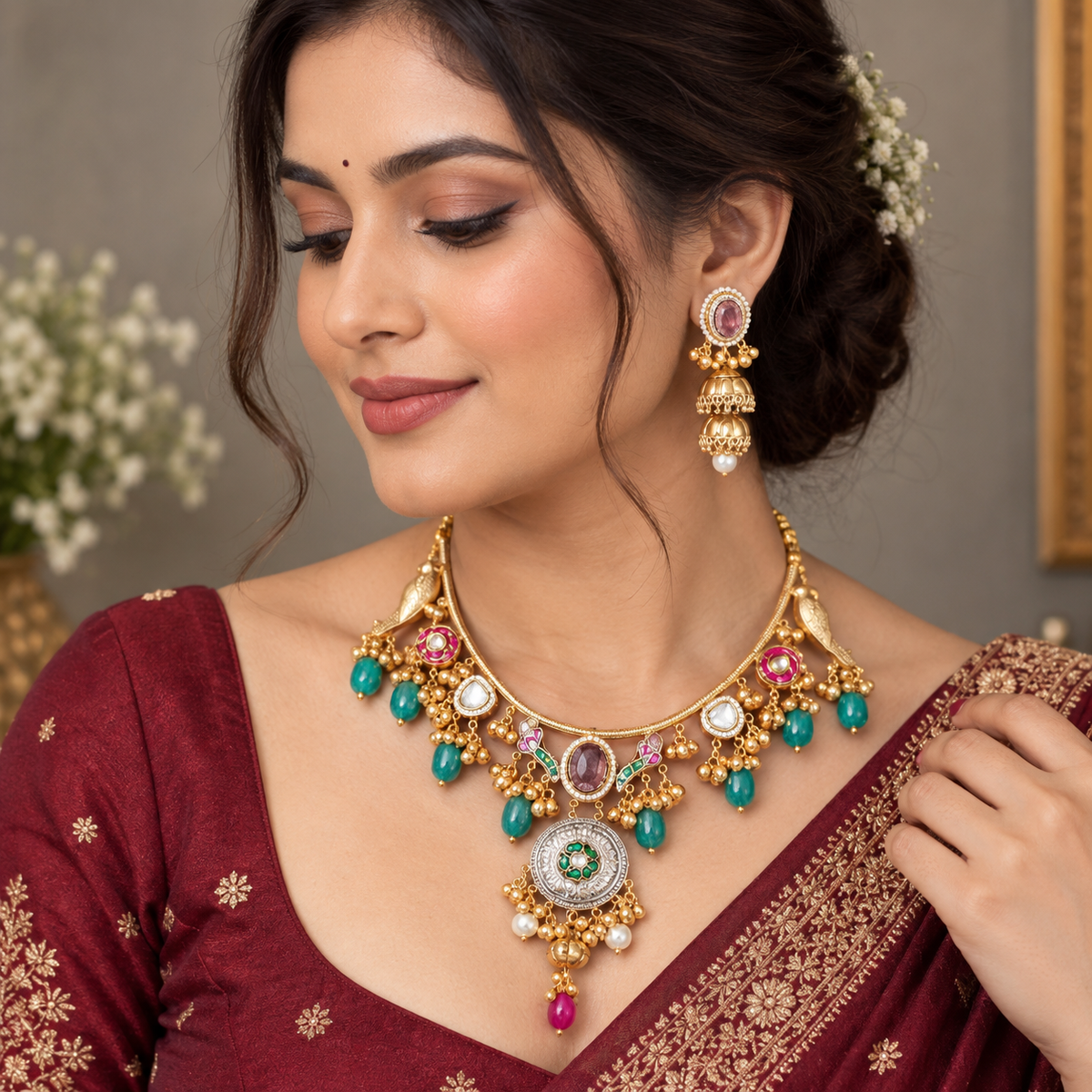 Golden Mihika Rajwadi Set