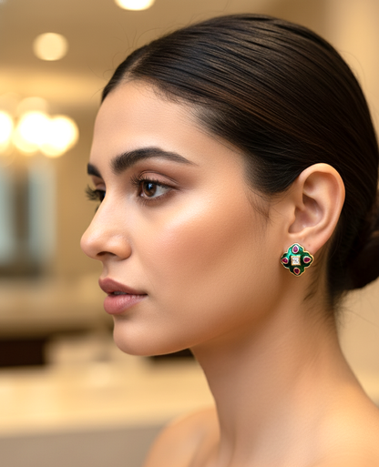 Emerald Aarika Studs