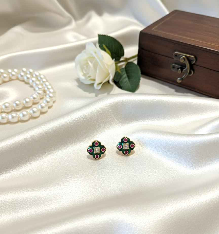 Emerald Aarika Studs